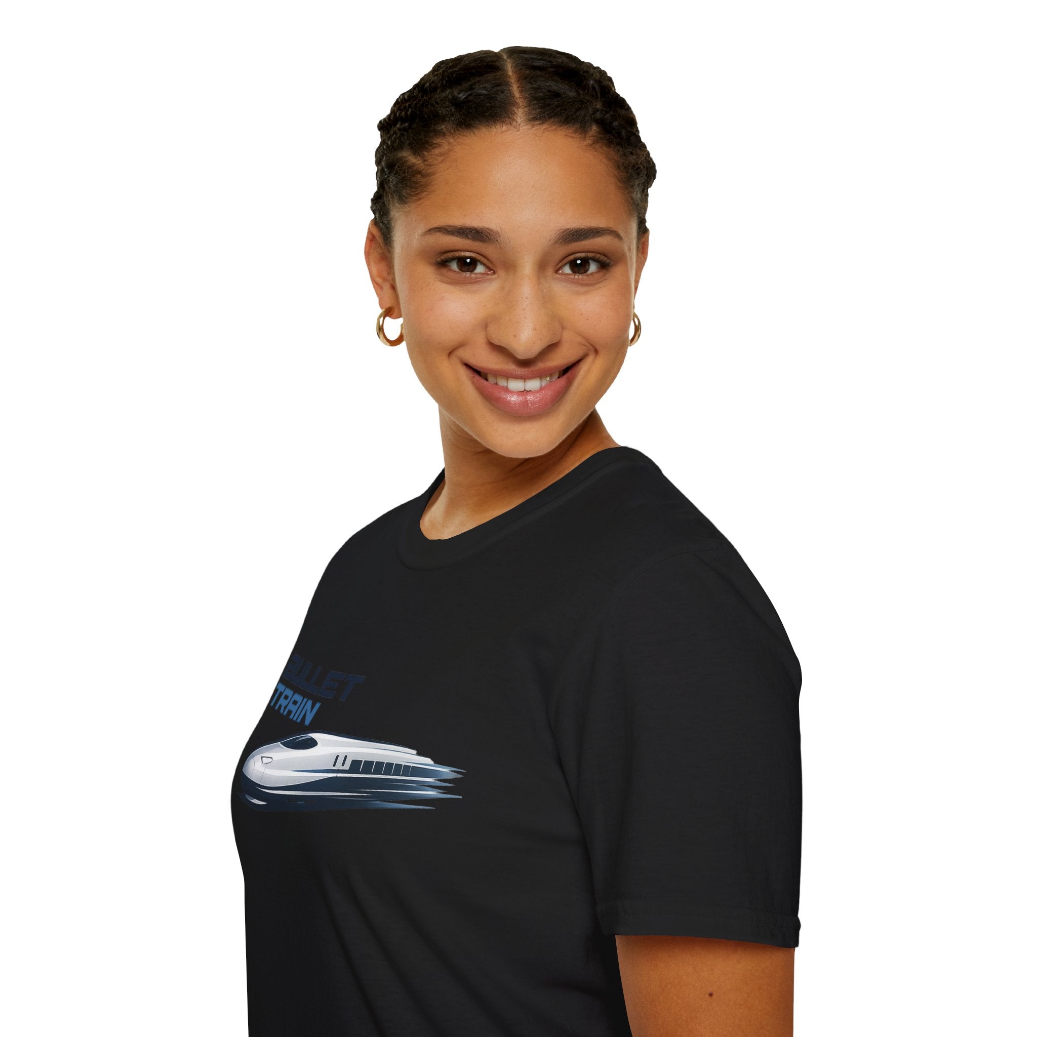 The Bullet Train Unisex Softstyle T-Shirt Japan Shinkansen Tokyo Graphic Tee Japanese Streetwear Shirt