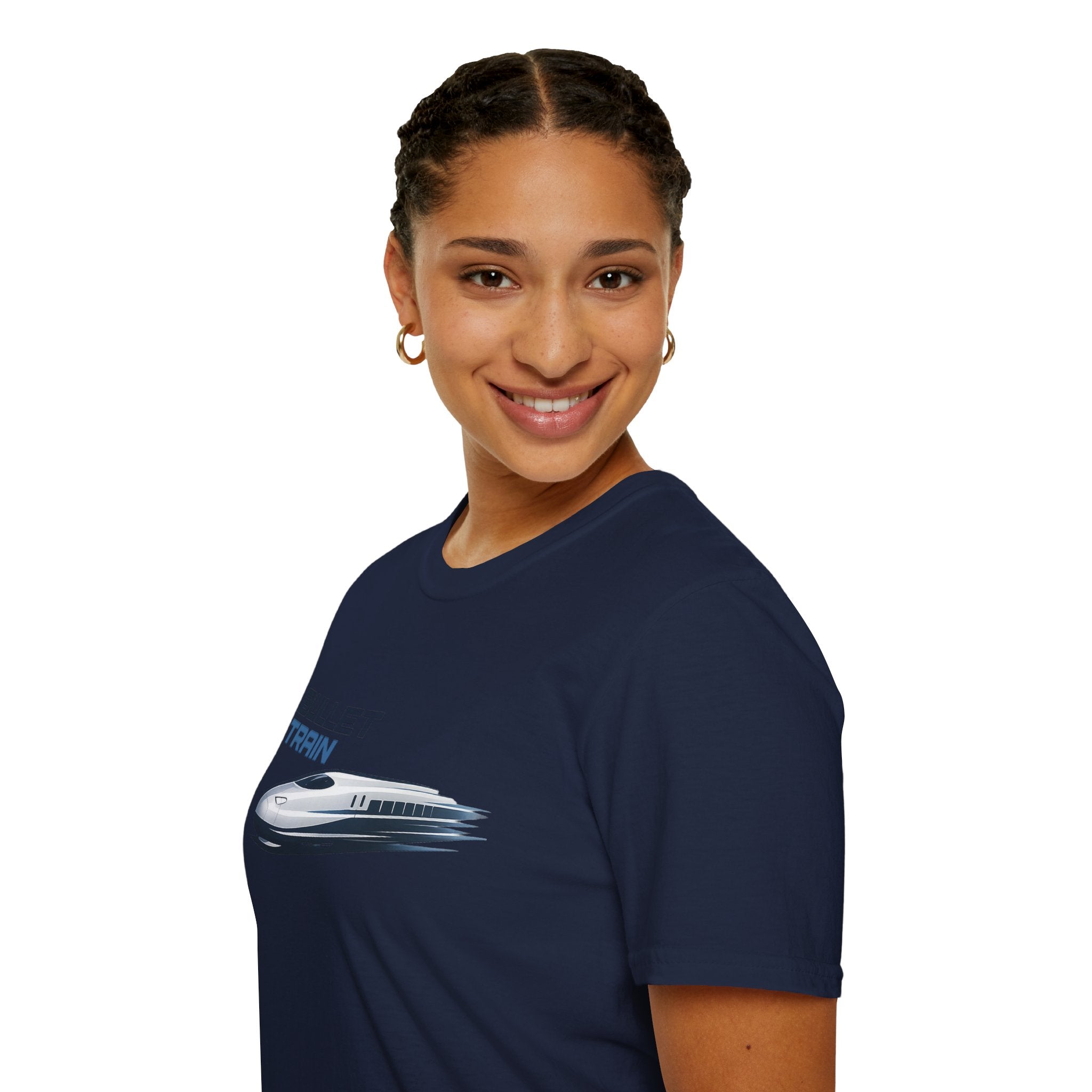 The Bullet Train Unisex Softstyle T-Shirt Japan Shinkansen Tokyo Graphic Tee Japanese Streetwear Shirt