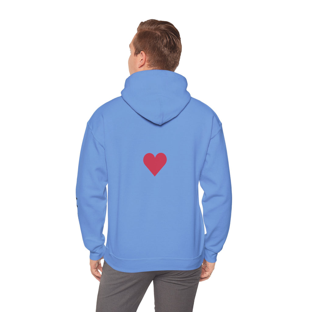 Milia Jay Hoodie with Red Heart Back