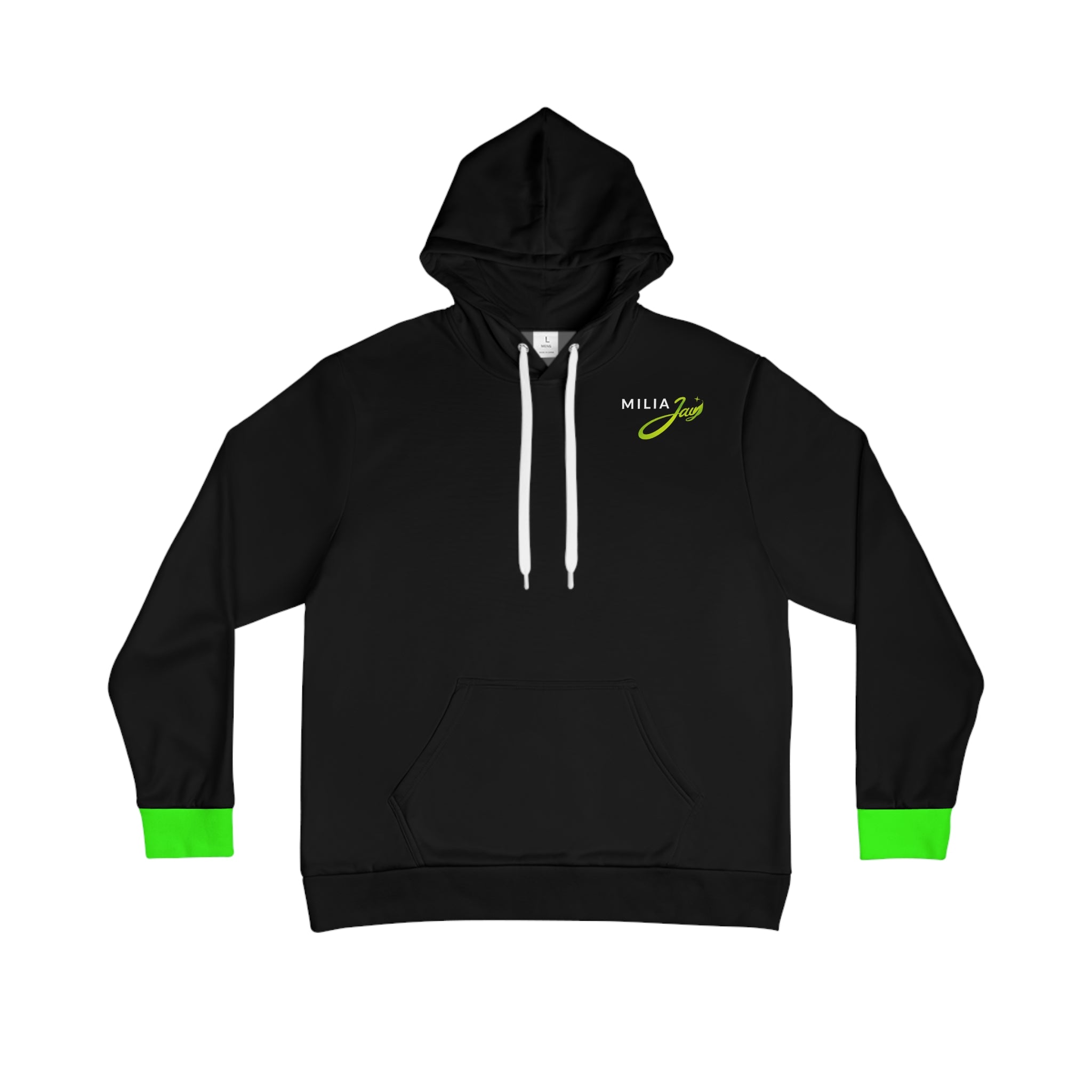 Men's Hoodie -Black & Green Premium Comfort Hoodie for Men