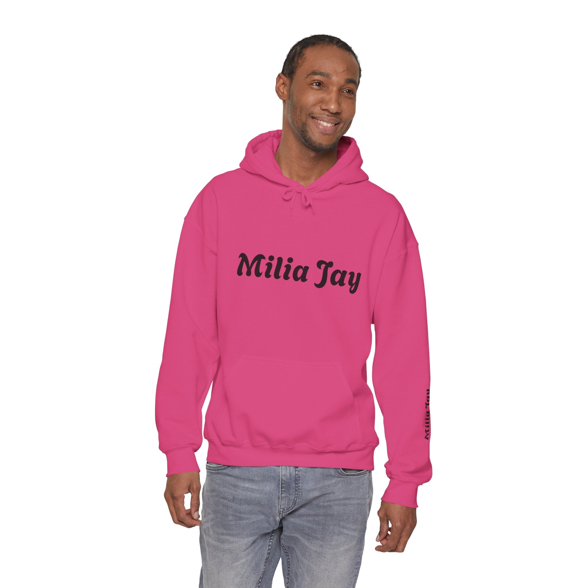 Milia Jay Hoodie with Red Heart Back