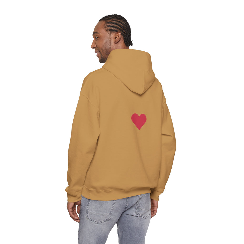 Milia Jay Hoodie with Red Heart Back