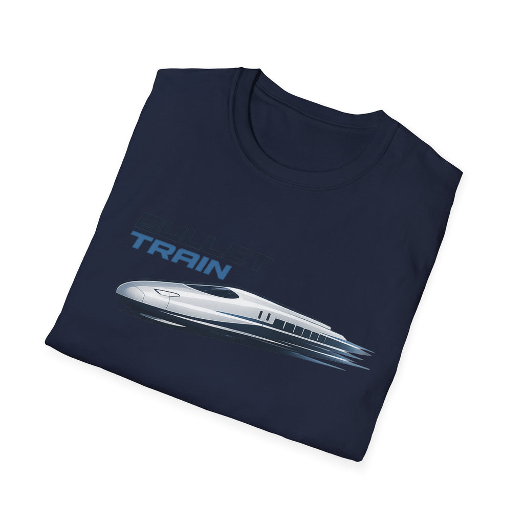 The Bullet Train Unisex Softstyle T-Shirt Japan Shinkansen Tokyo Graphic Tee Japanese Streetwear Shirt