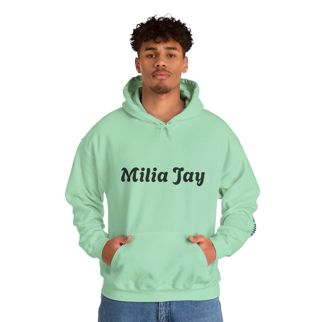 Milia Jay Hoodie with Red Heart Back