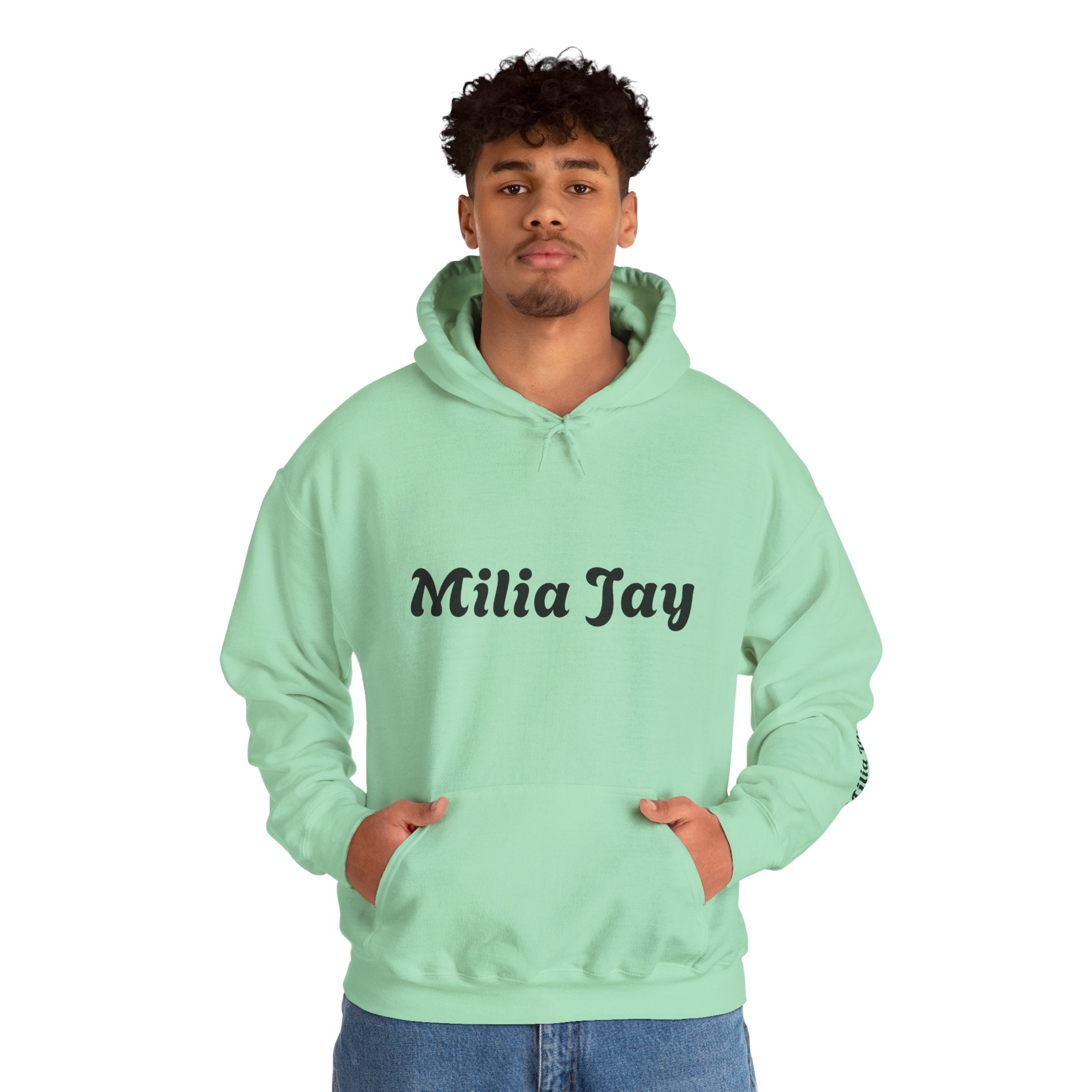 Milia Jay Hoodie with Red Heart Back