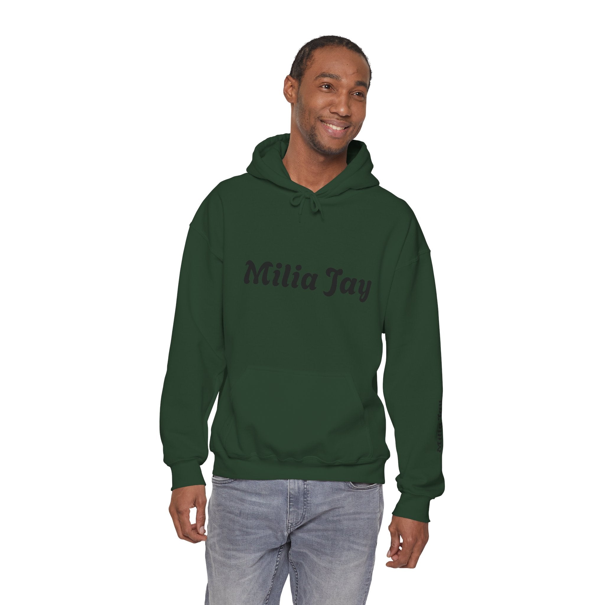 Milia Jay Hoodie with Red Heart Back