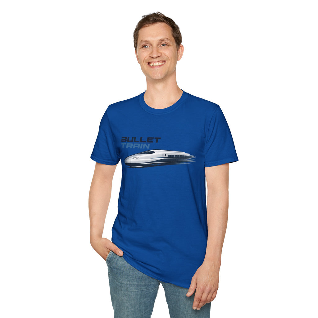 The Bullet Train Unisex Softstyle T-Shirt Japan Shinkansen Tokyo Graphic Tee Japanese Streetwear Shirt