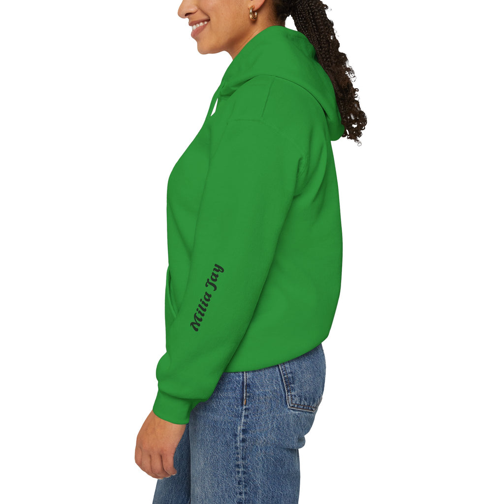 Milia Jay Hoodie with Red Heart Back