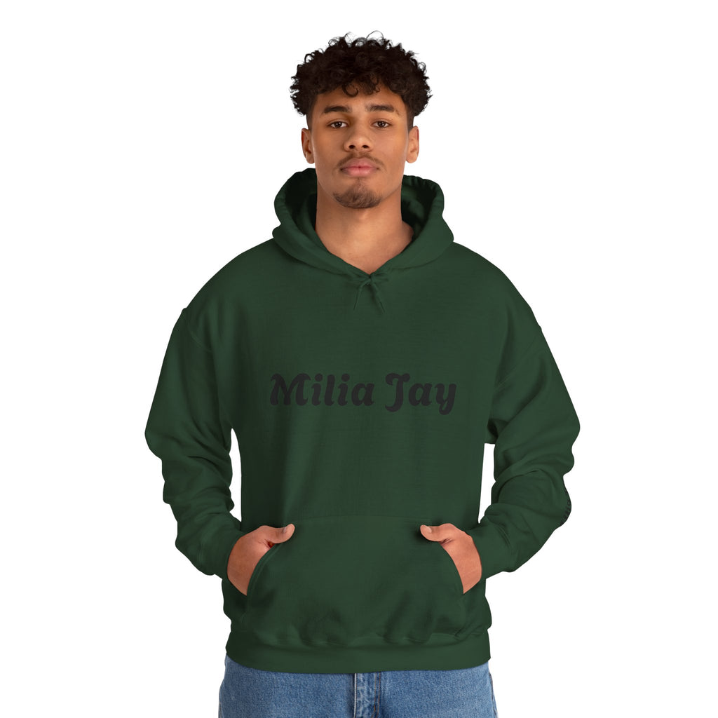 Milia Jay Hoodie with Red Heart Back