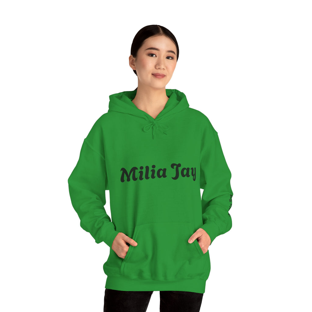 Milia Jay Hoodie with Red Heart Back
