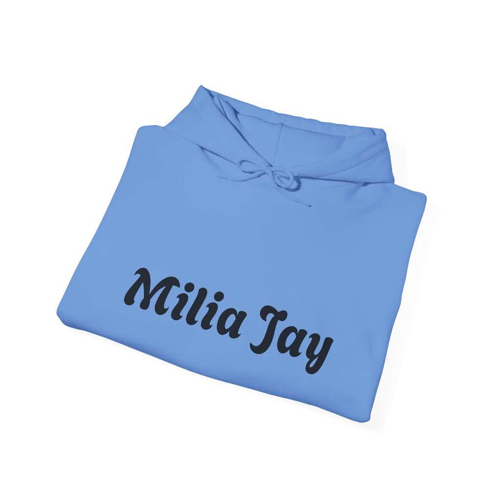 Milia Jay Hoodie with Red Heart Back
