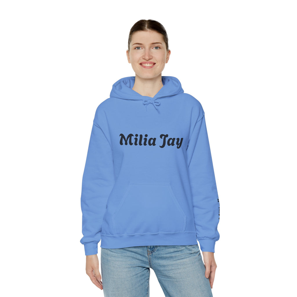 Milia Jay Hoodie with Red Heart Back