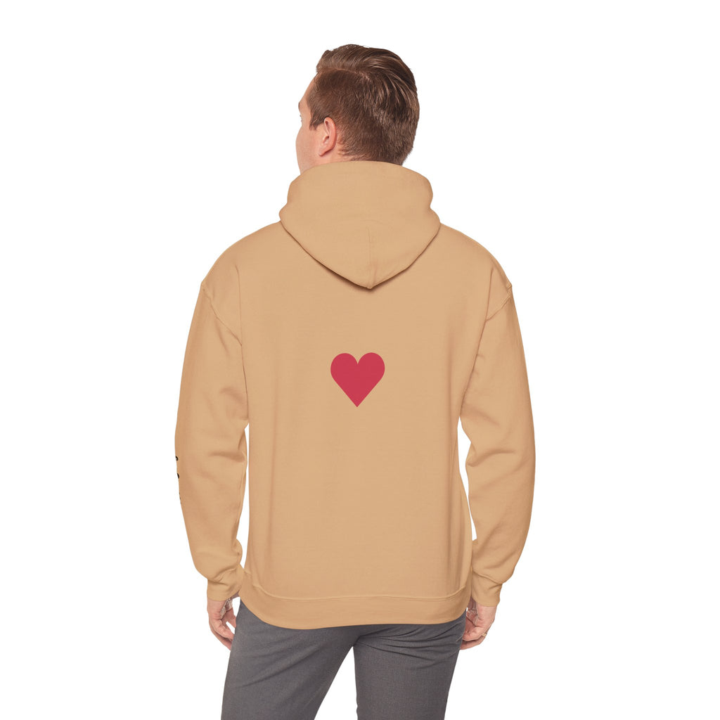 Milia Jay Hoodie with Red Heart Back