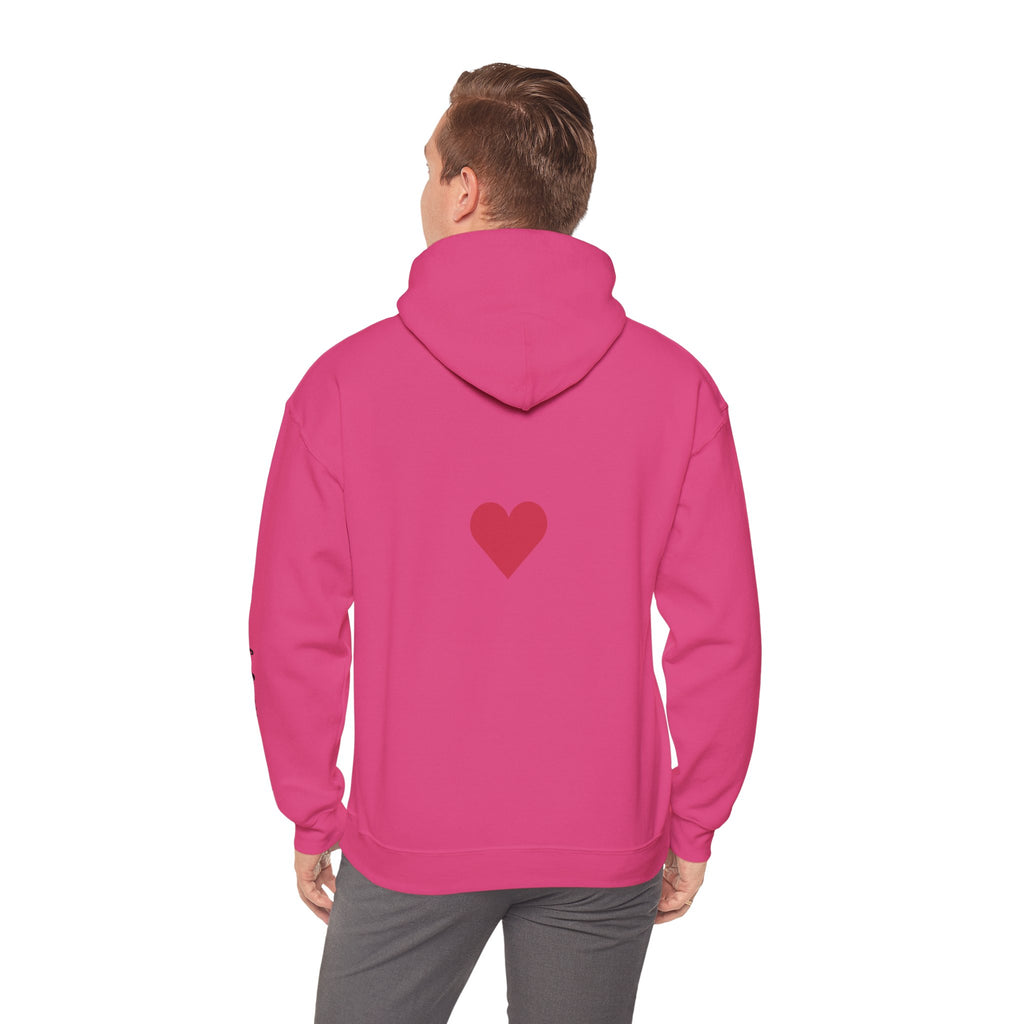 Milia Jay Hoodie with Red Heart Back