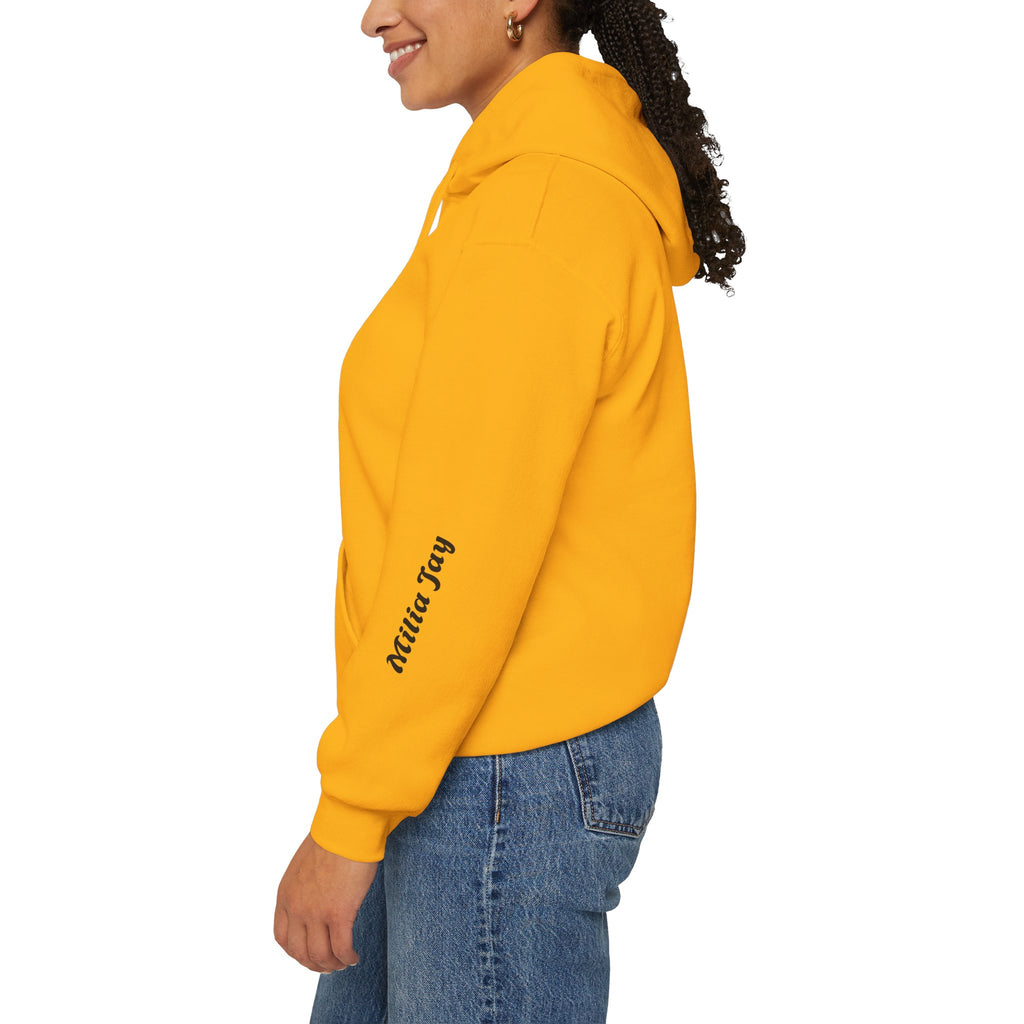 Milia Jay Hoodie with Red Heart Back