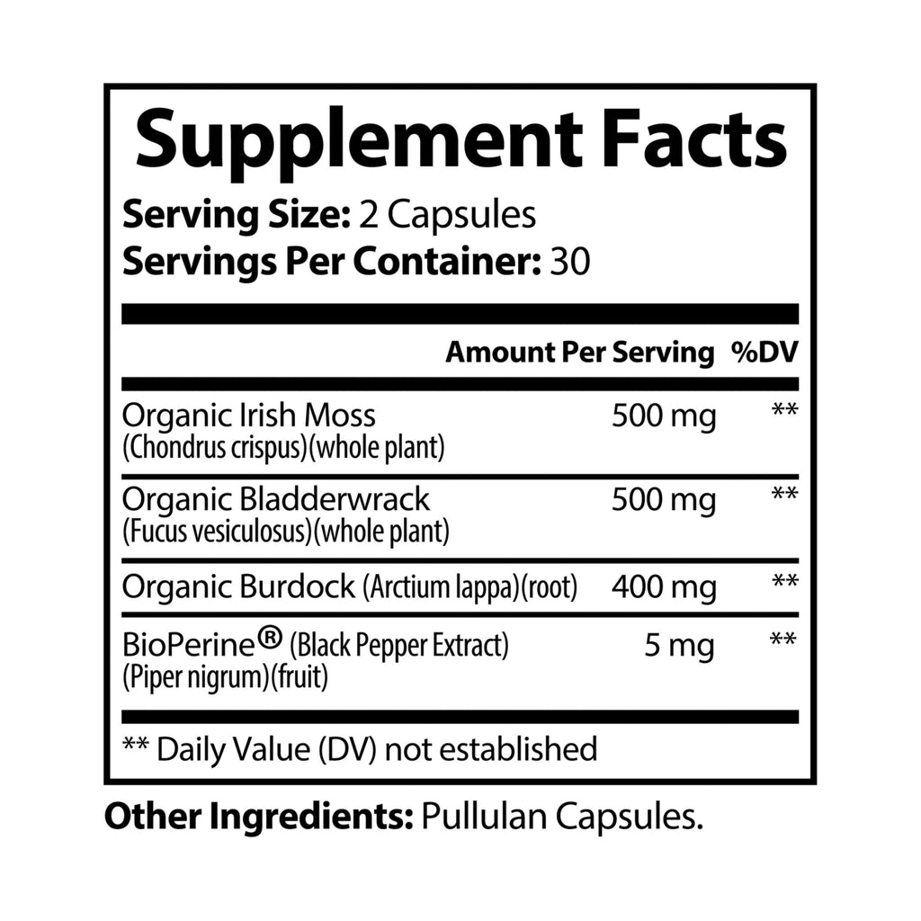 *SOLD IN USA ONLY*Sea Moss Supplement (60 Capsules)
