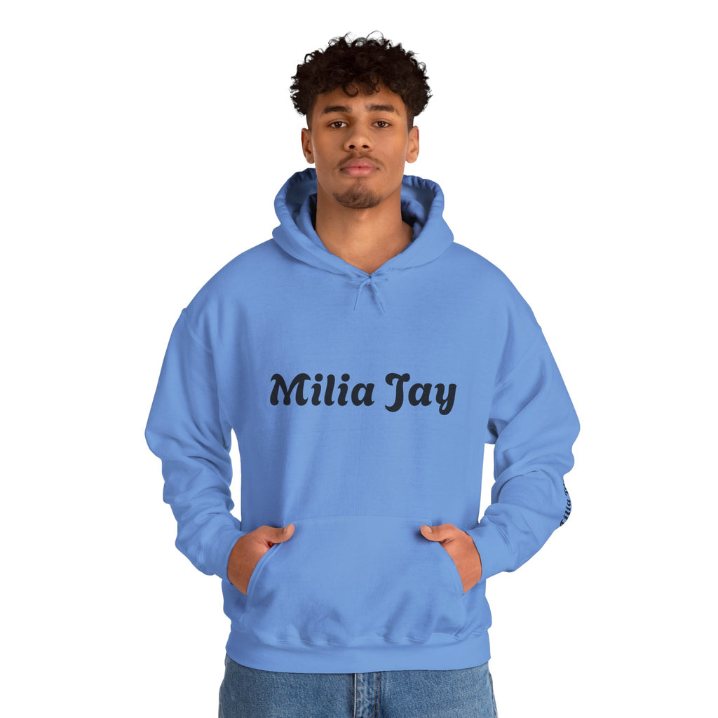 Milia Jay Hoodie with Red Heart Back