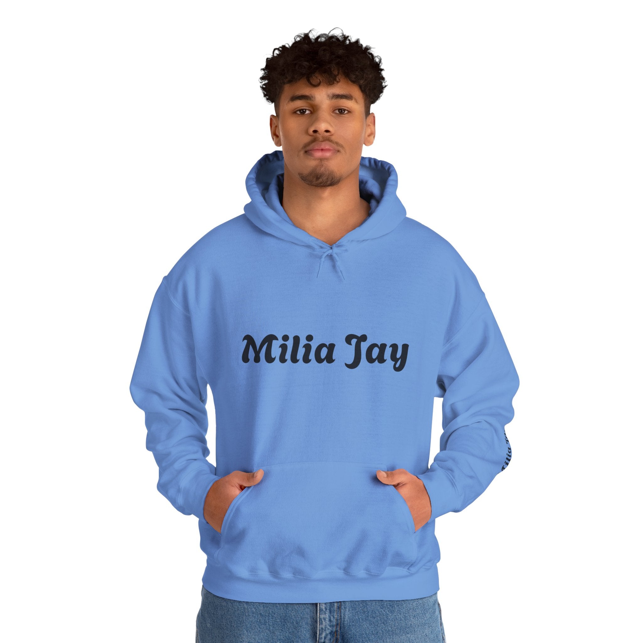 Milia Jay Hoodie with Red Heart Back