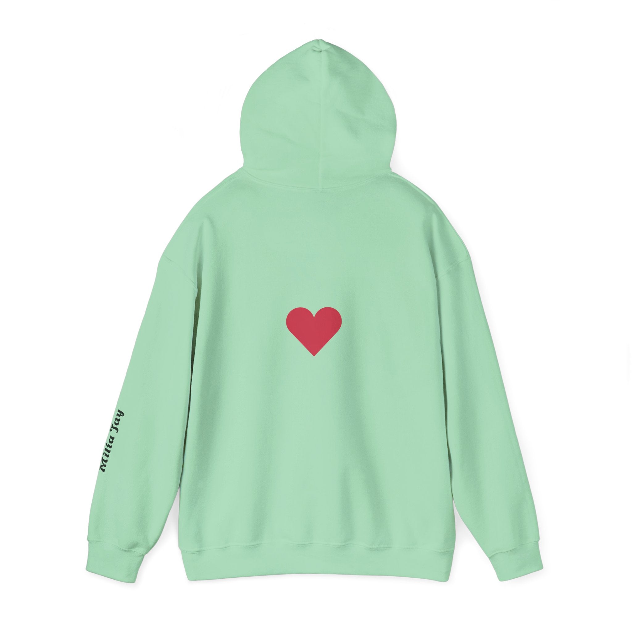 Milia Jay Hoodie with Red Heart Back