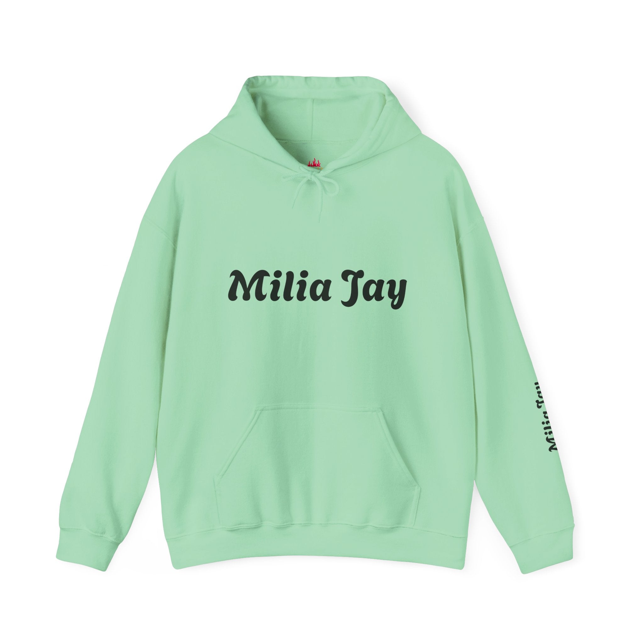 Milia Jay Hoodie with Red Heart Back
