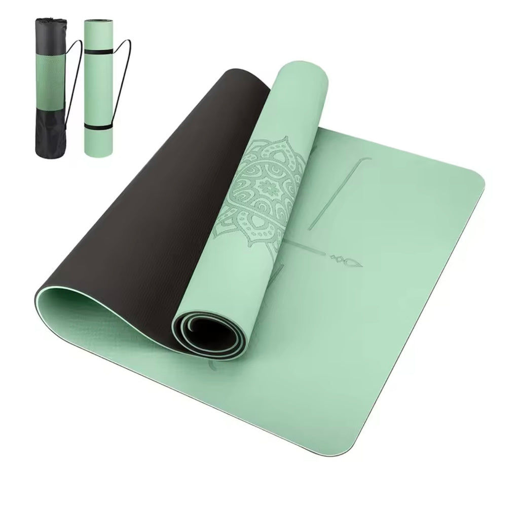 Milia Jay Premium TPE Yoga Mat – Non-Slip Fitness & Wellness Exercise Mat