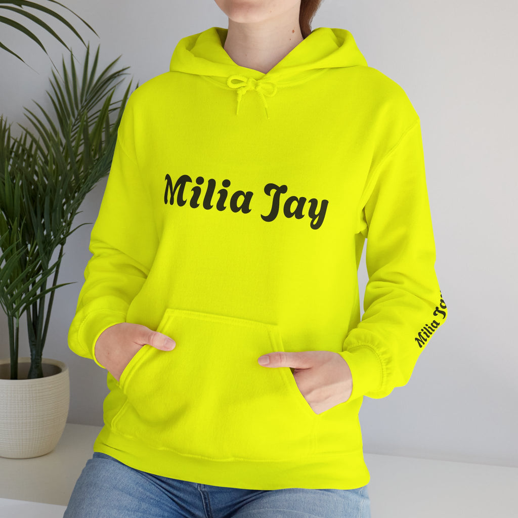 Milia Jay Hoodie with Red Heart Back
