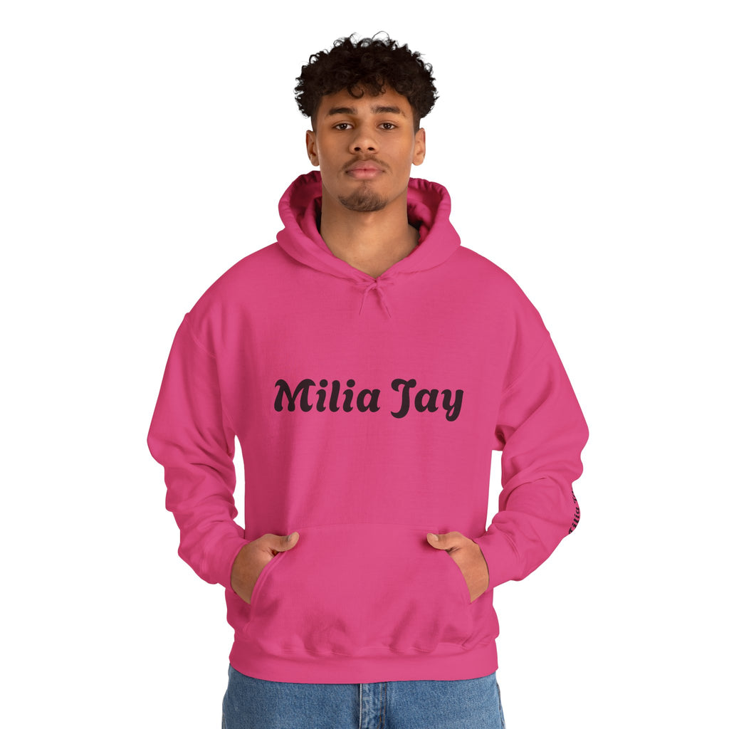 Milia Jay Hoodie with Red Heart Back