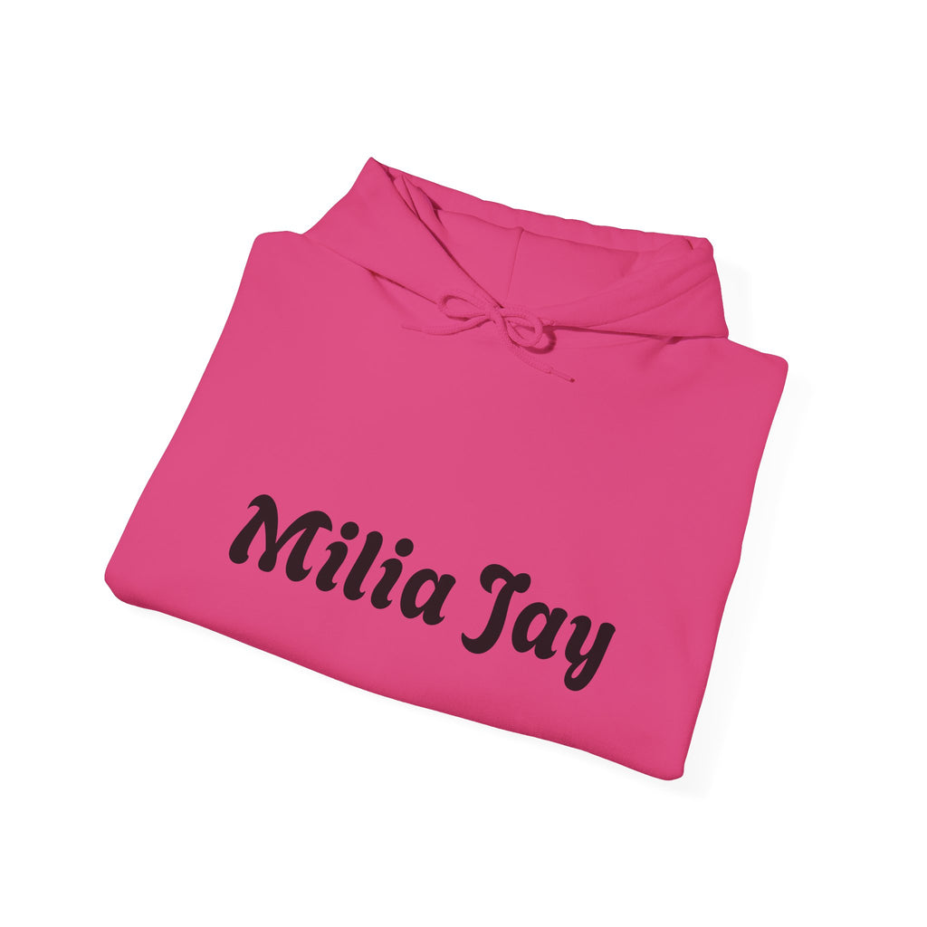 Milia Jay Hoodie with Red Heart Back