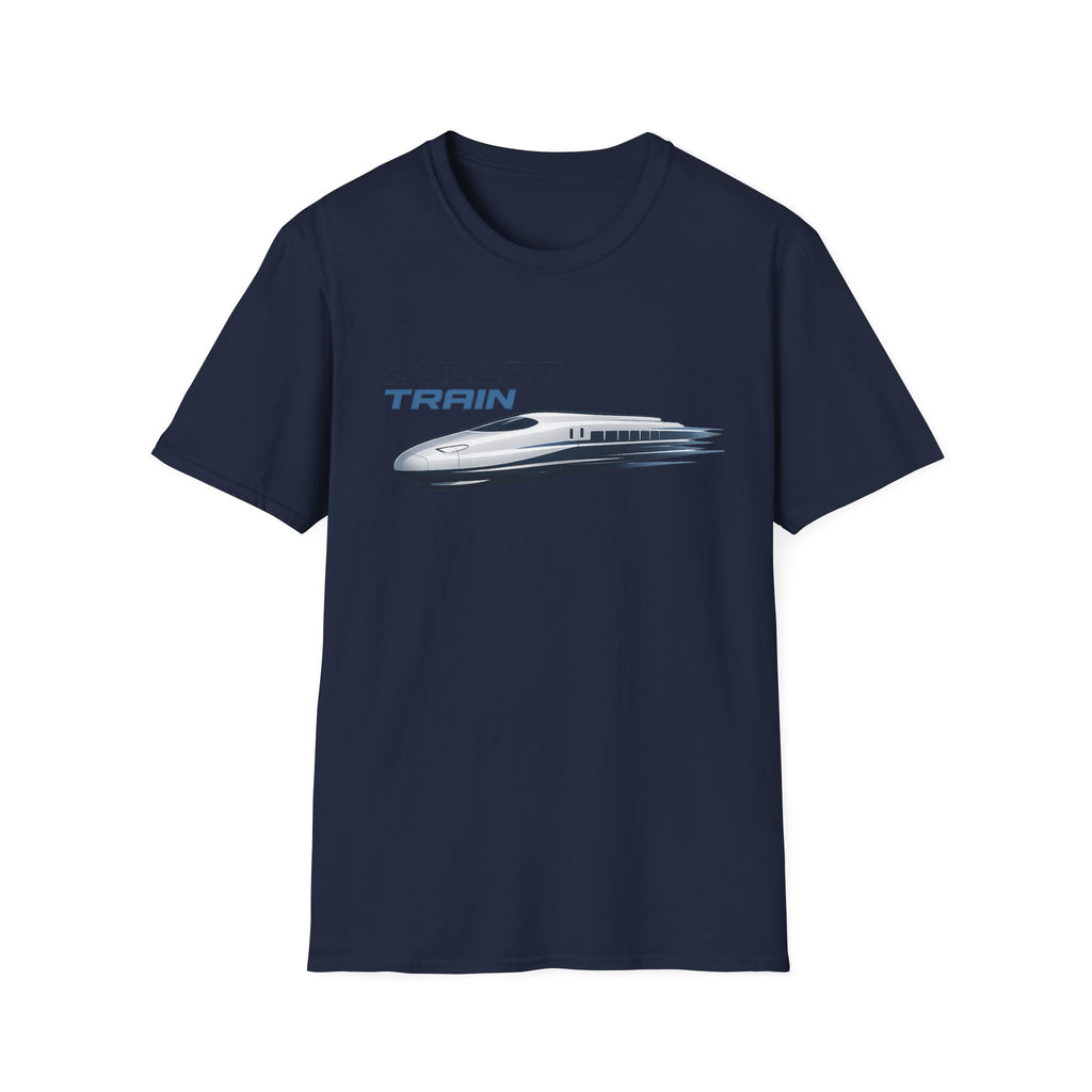 The Bullet Train Unisex Softstyle T-Shirt Japan Shinkansen Tokyo Graphic Tee Japanese Streetwear Shirt