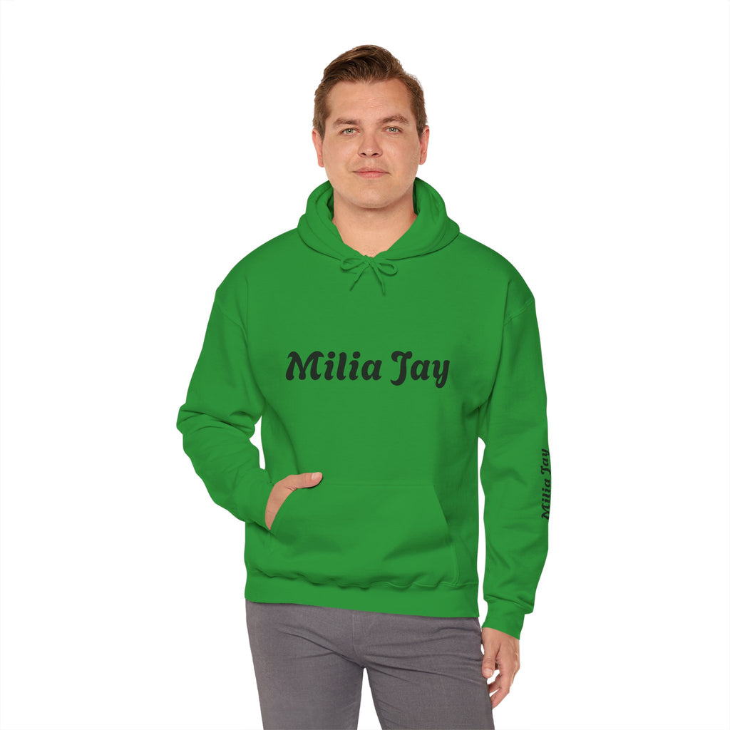 Milia Jay Hoodie with Red Heart Back