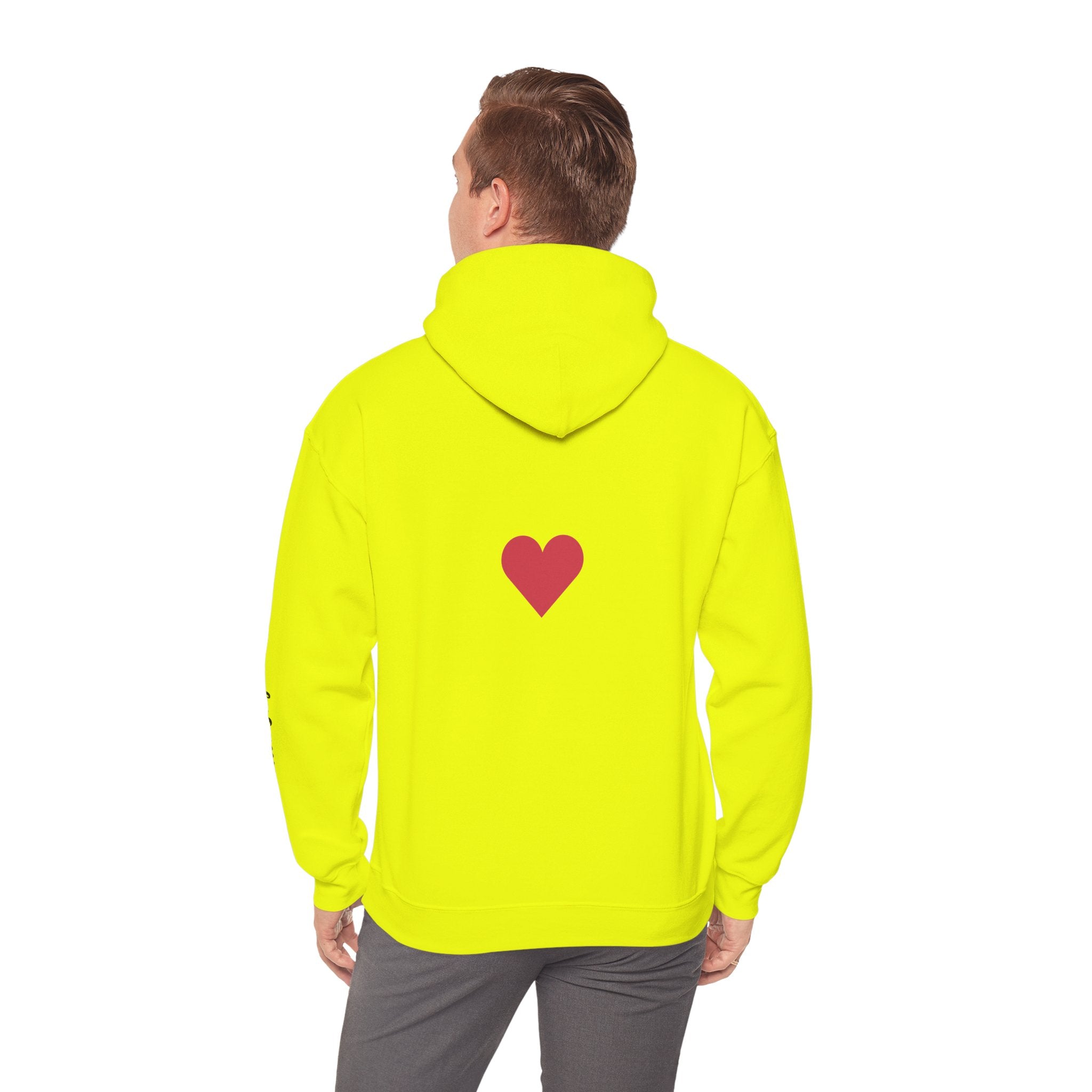 Milia Jay Hoodie with Red Heart Back