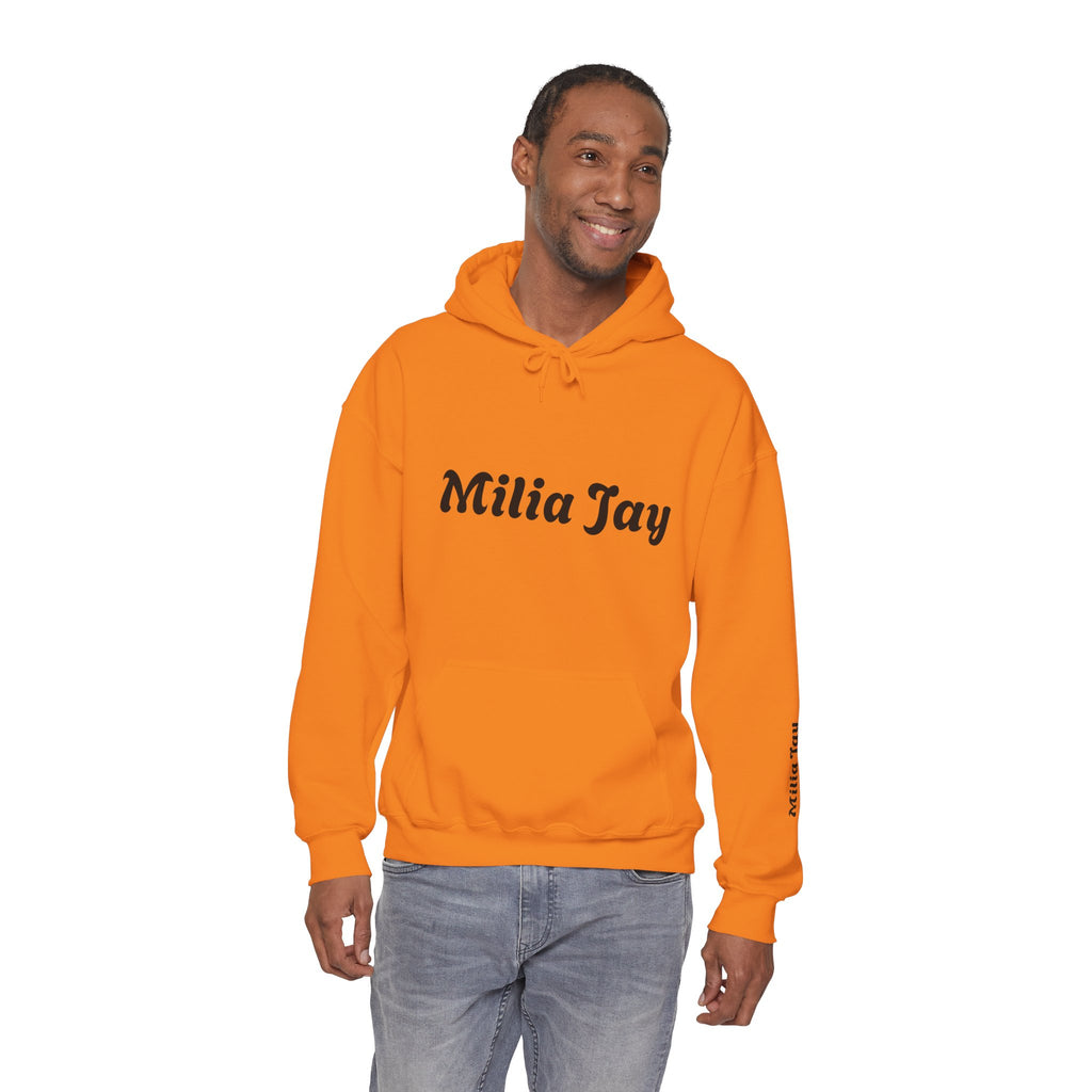 Milia Jay Hoodie with Red Heart Back