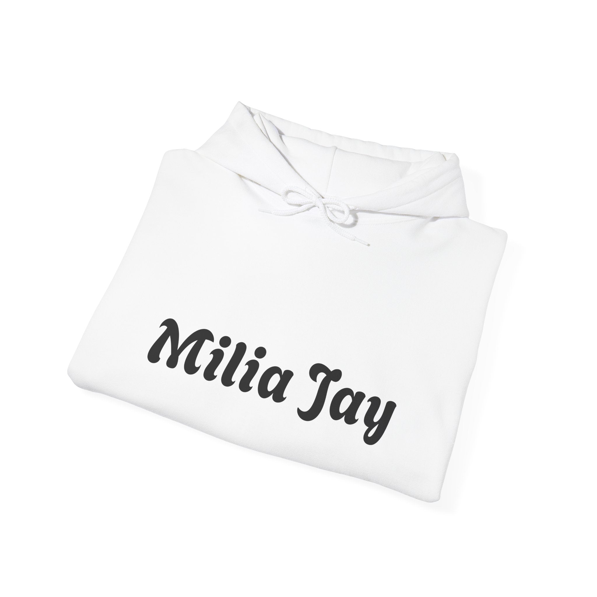 Milia Jay Hoodie with Red Heart Back