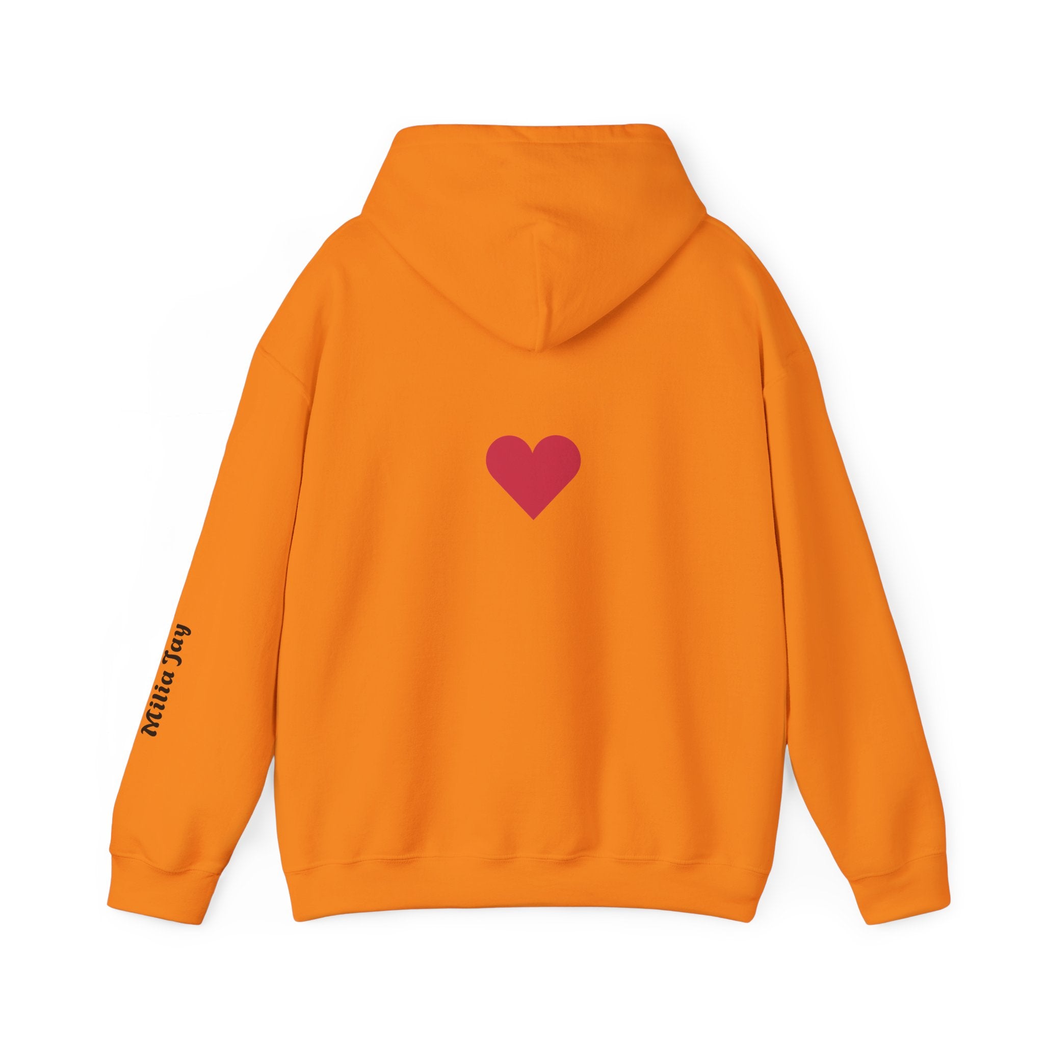 Milia Jay Hoodie with Red Heart Back