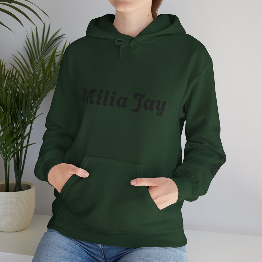 Milia Jay Hoodie with Red Heart Back