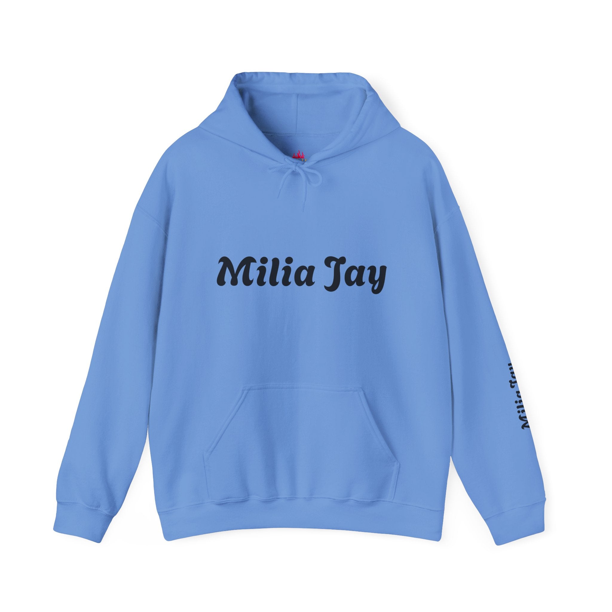 Milia Jay Hoodie with Red Heart Back