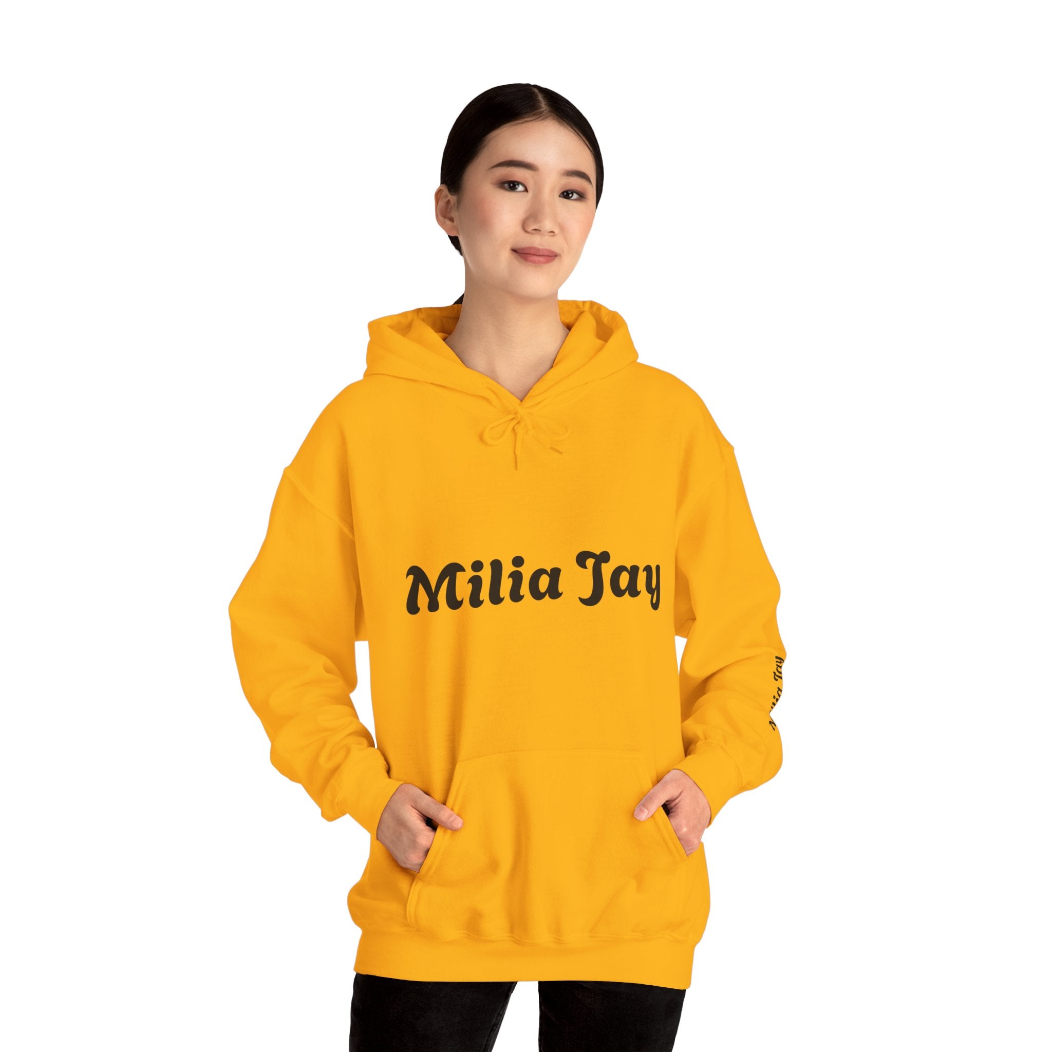 Milia Jay Hoodie with Red Heart Back