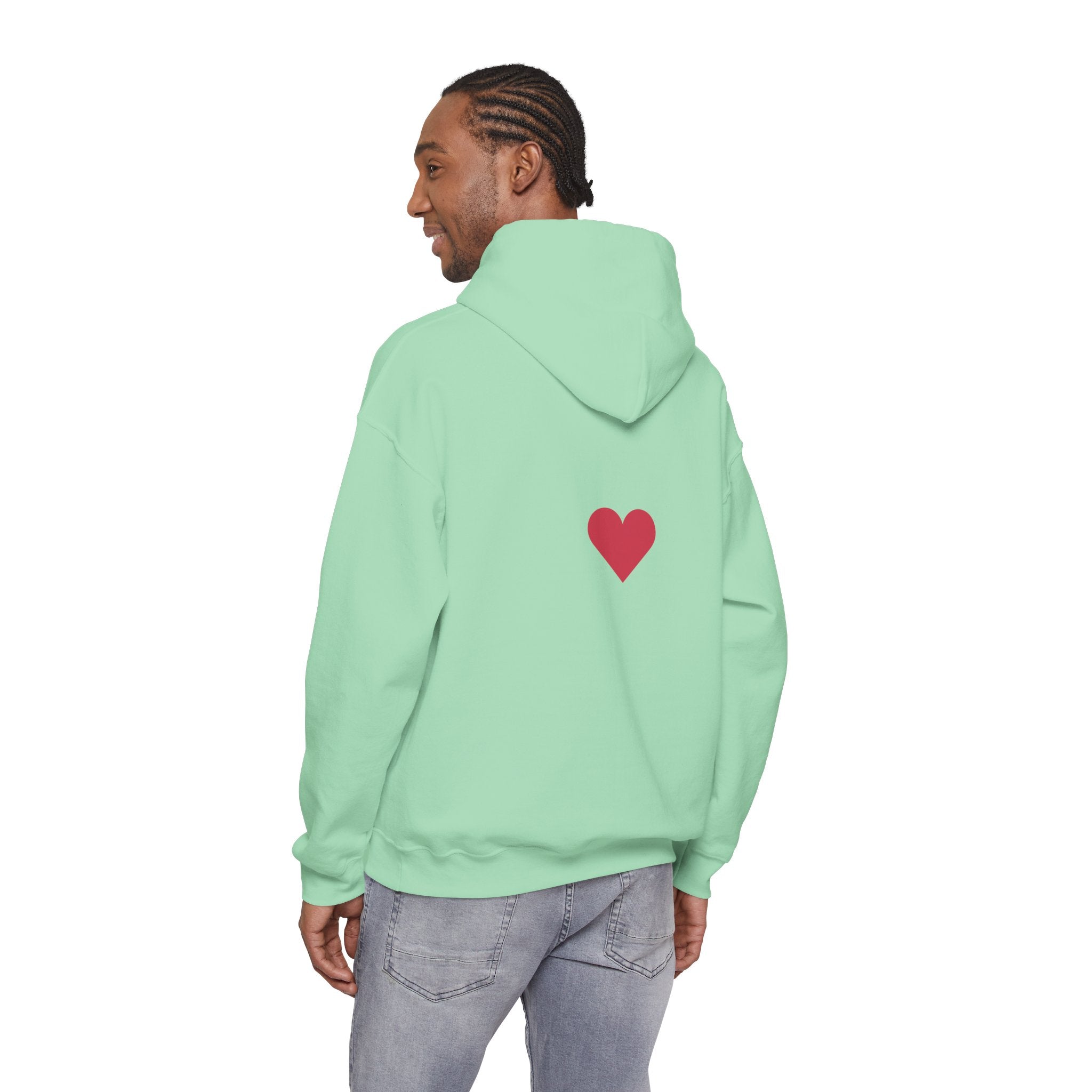 Milia Jay Hoodie with Red Heart Back