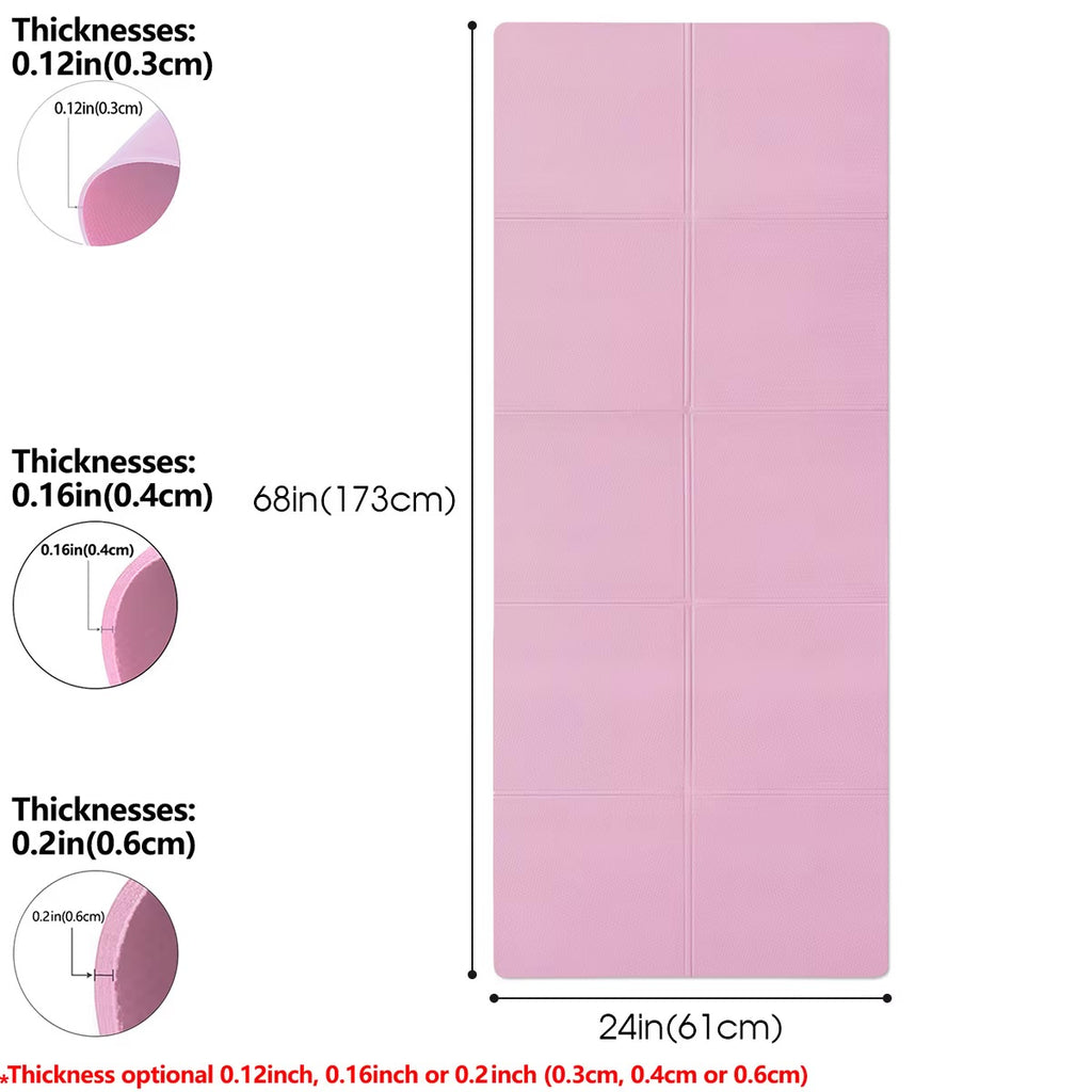 Milia Jay Best Yoga Mat – Anti-Slip 4mm EVA Yoga Mat for Pilates & Fitness, Lightweight Travel Yoga Mat for Home, Gym & Exercise