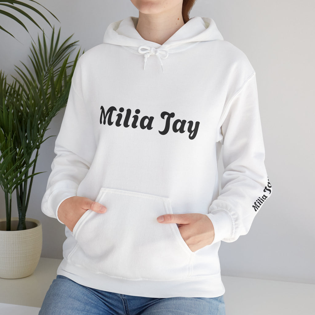 Milia Jay Hoodie with Red Heart Back