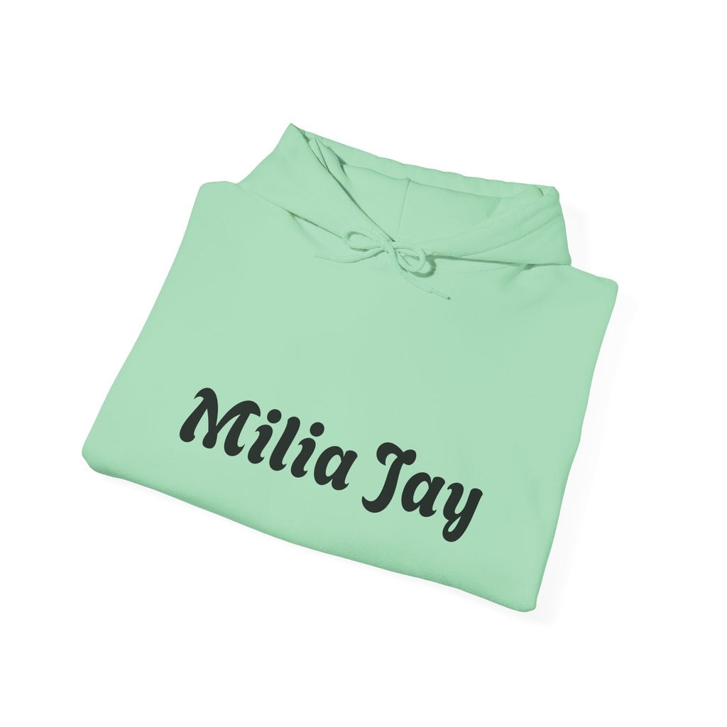Milia Jay Hoodie with Red Heart Back