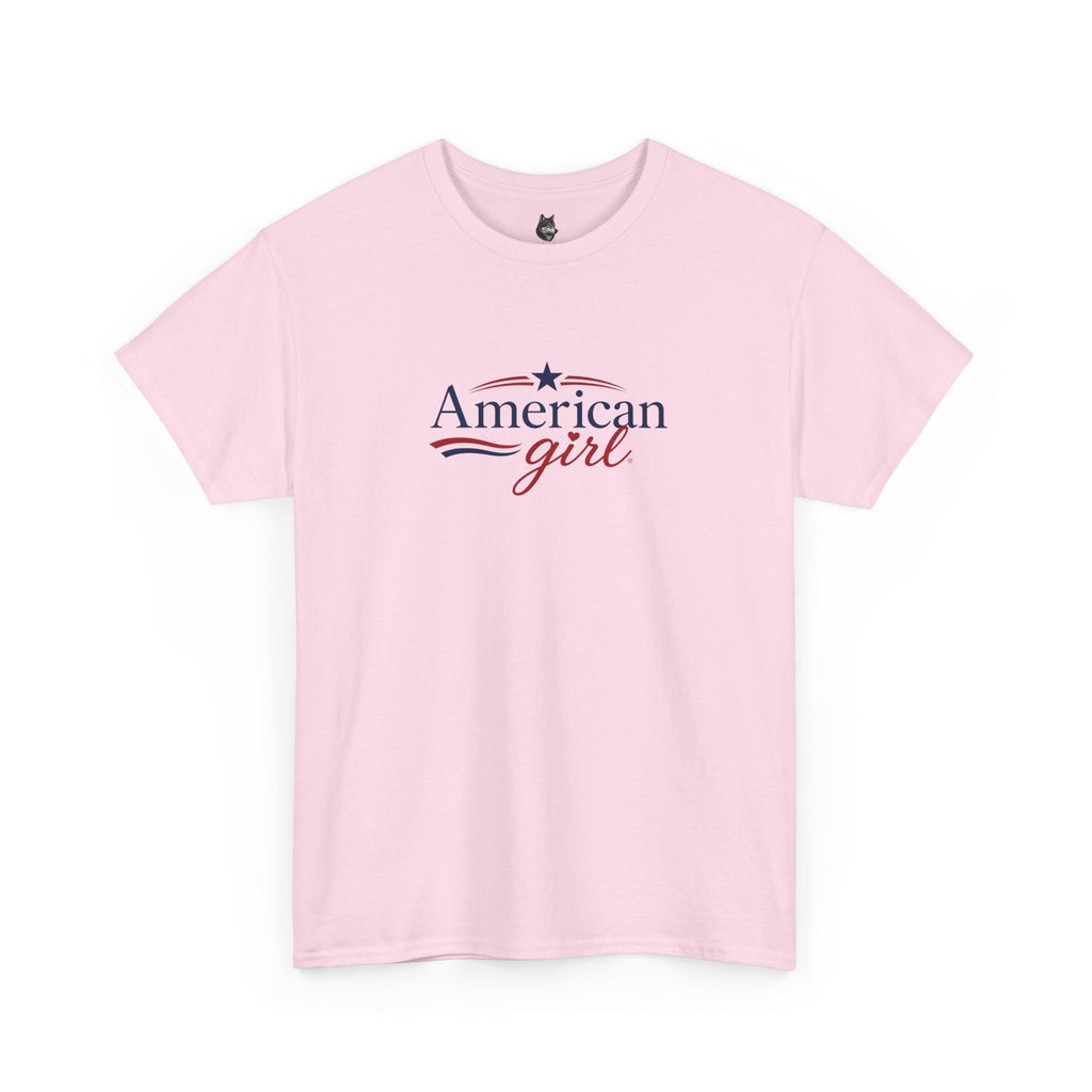 American Girl T-Shirt — Patriotic Stars & Script Tee