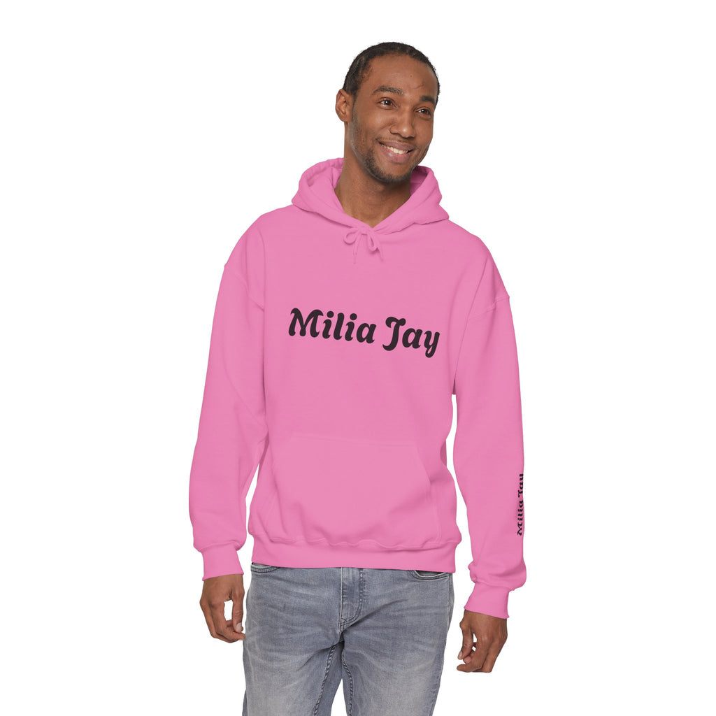 Milia Jay Hoodie with Red Heart Back