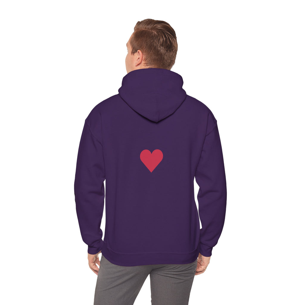 Milia Jay Hoodie with Red Heart Back