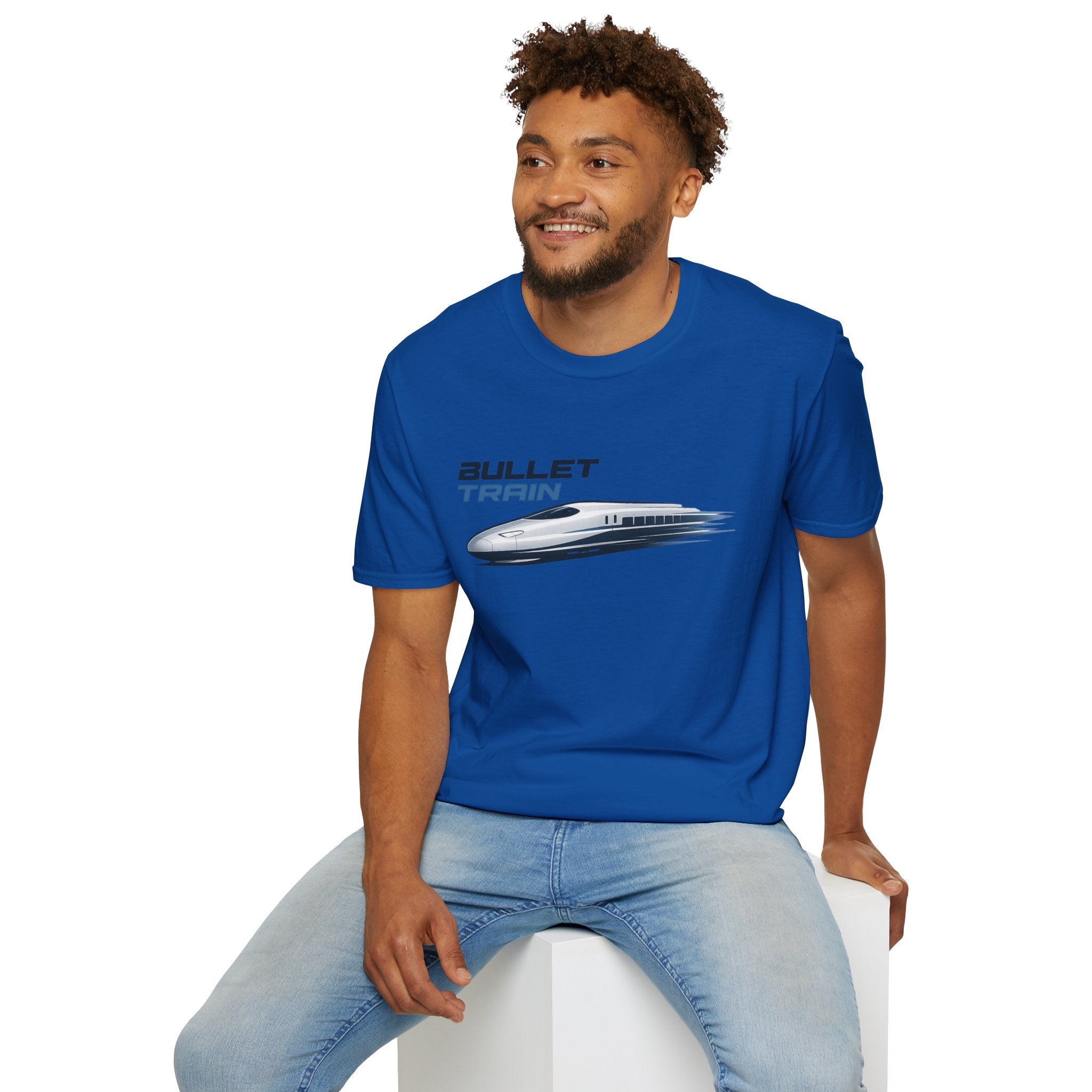 The Bullet Train Unisex Softstyle T-Shirt Japan Shinkansen Tokyo Graphic Tee Japanese Streetwear Shirt