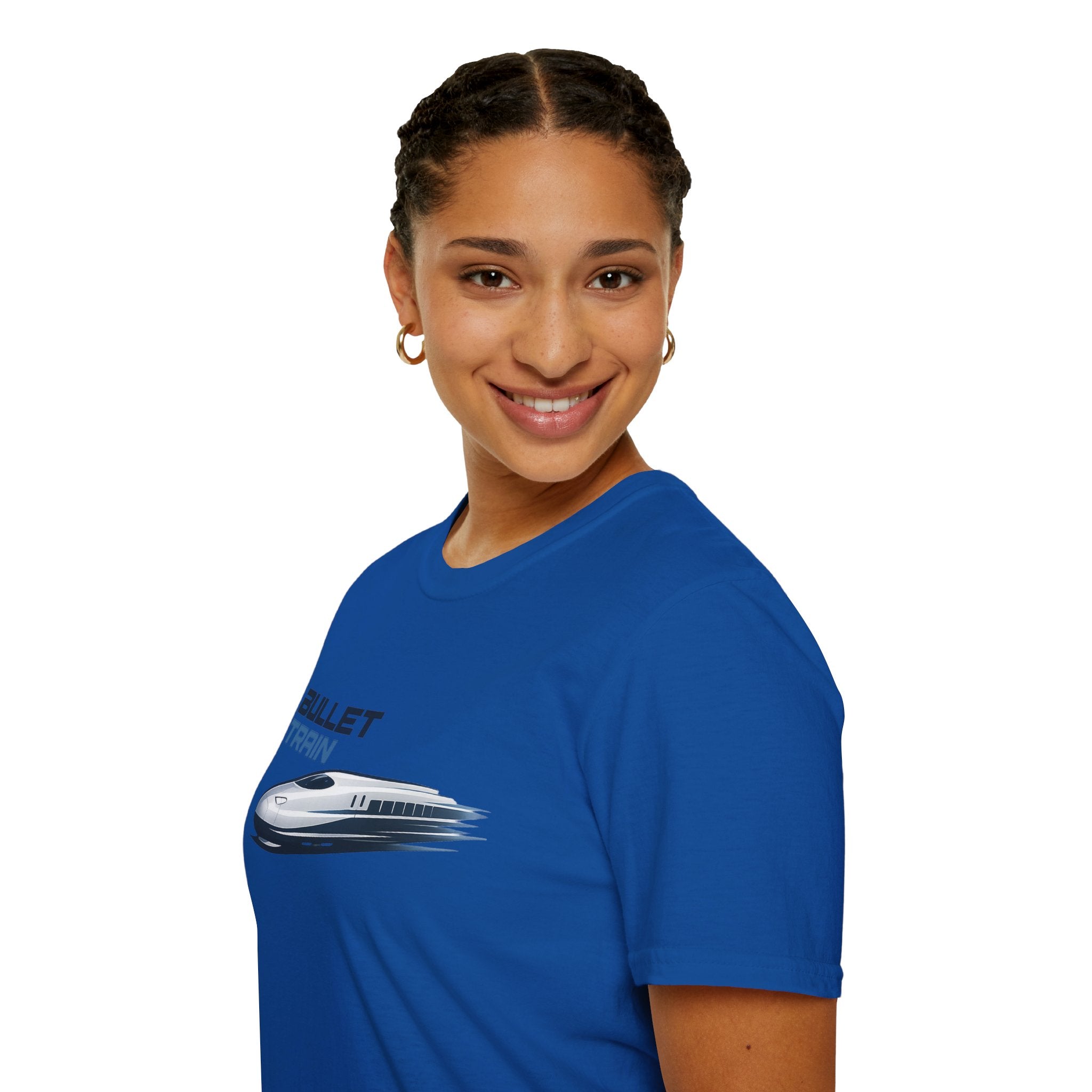 The Bullet Train Unisex Softstyle T-Shirt Japan Shinkansen Tokyo Graphic Tee Japanese Streetwear Shirt