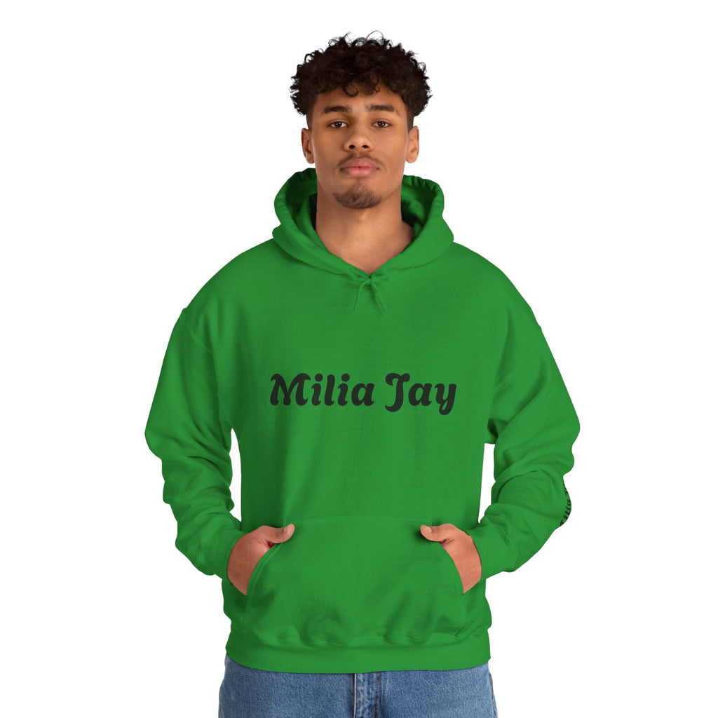 Milia Jay Hoodie with Red Heart Back