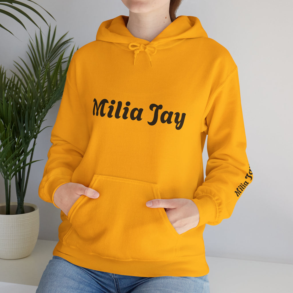 Milia Jay Hoodie with Red Heart Back