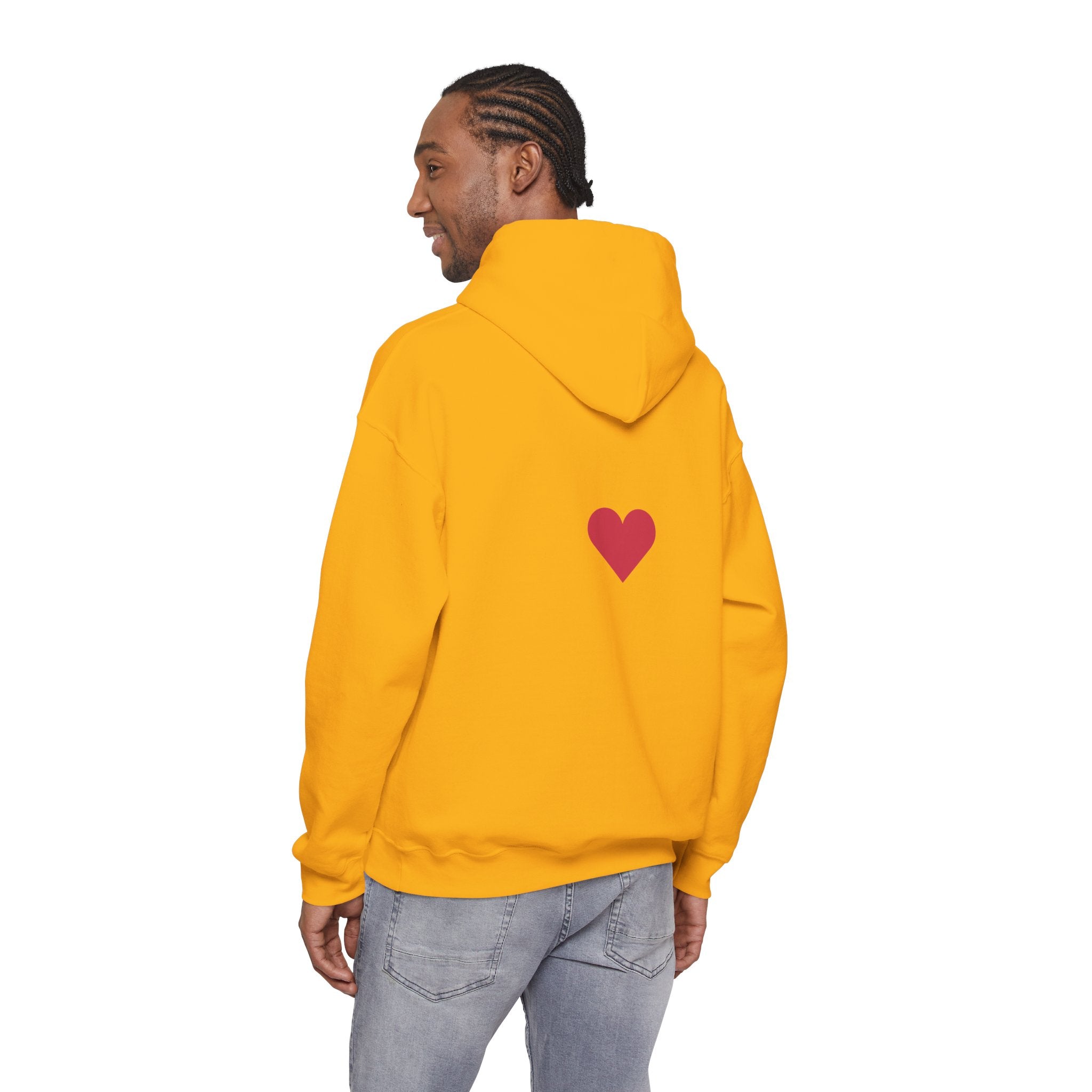 Milia Jay Hoodie with Red Heart Back