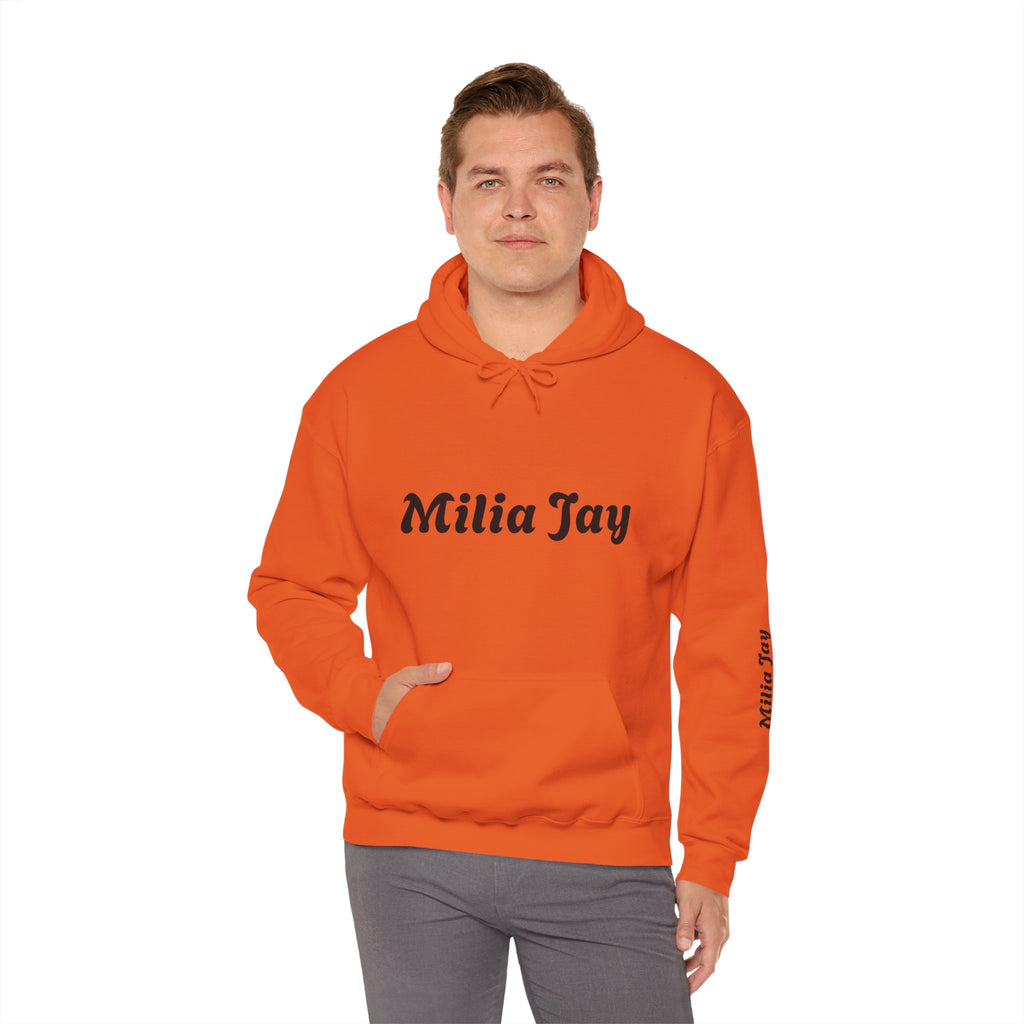 Milia Jay Hoodie with Red Heart Back